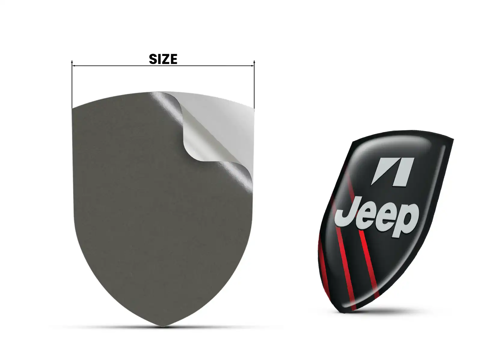 Jeep Adesivi Silicone Auto Tuning Professionali Regolabili